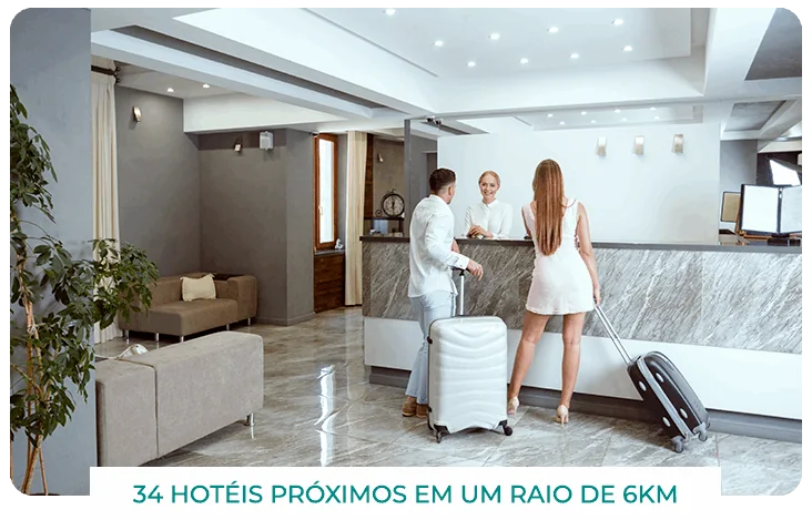 Recepção de hotel: 34 hotéis próximos em um raio de 6 km